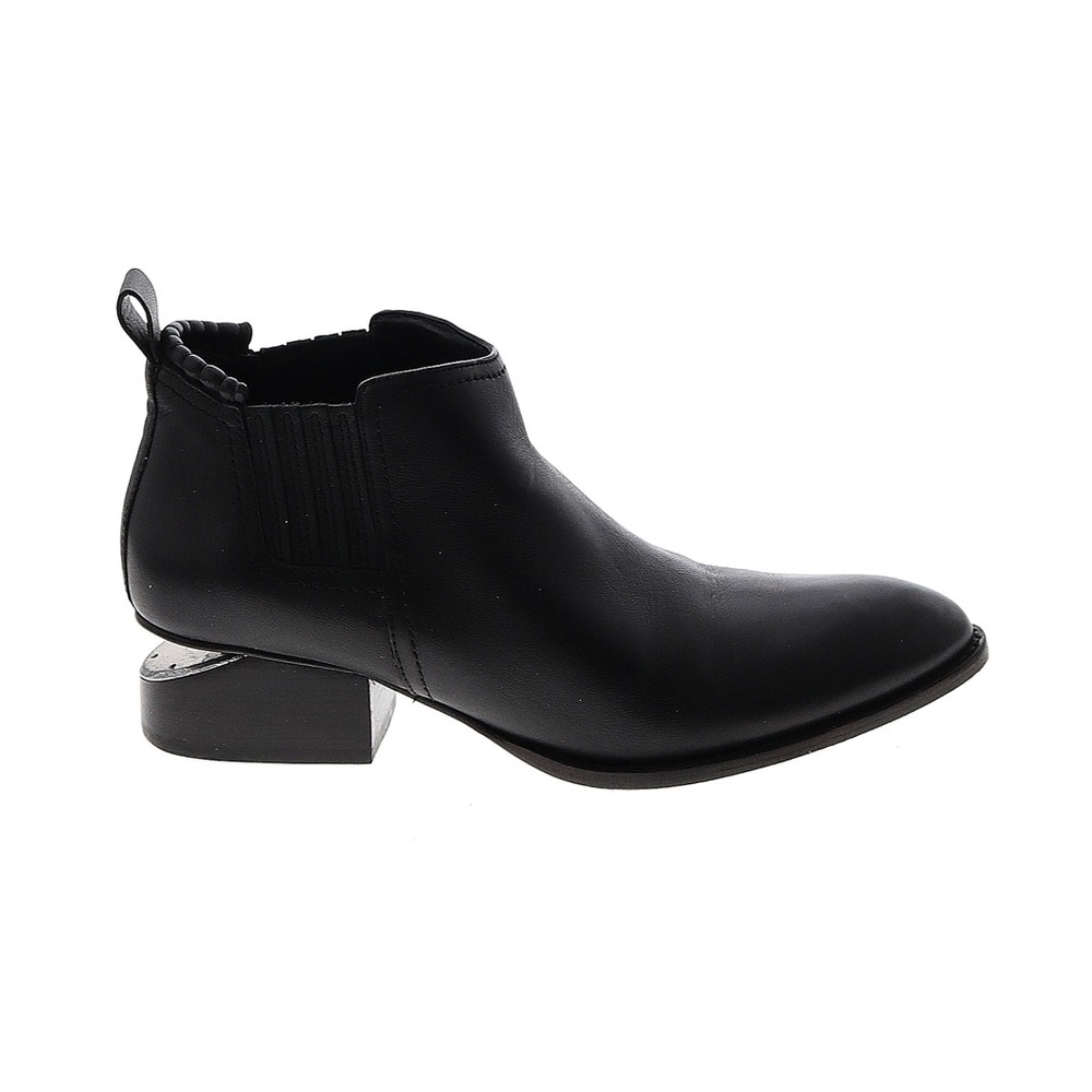 Alexander Wang Kori Black Leather Ankle Booties Sz 40